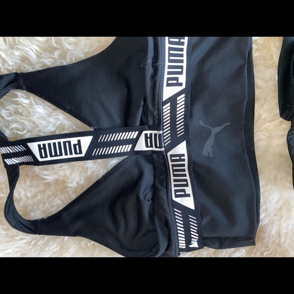 PUMA Black Crop Top Biker Short Set Size XS - Picture 6 of 7